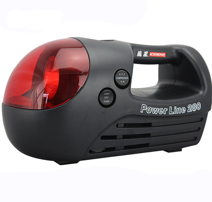 Black And Red Portable Air Compressor For Car Three In One Type 12v 280 Psi
