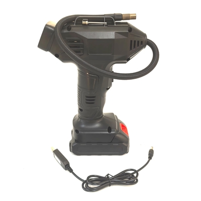 Rechargeable Cordless Air Pump ABS Portable Car Tyre Inflator With Digital Gauge