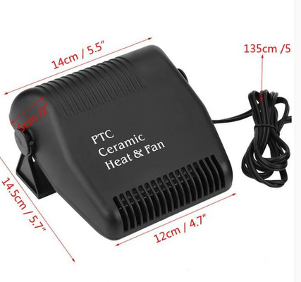 ABS DC12V Vehicle Portable Fan Heater With Fan And Heater Function