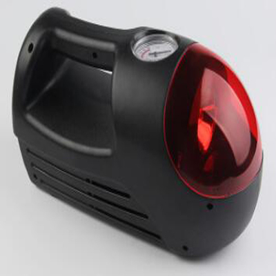 Black Electric Portable Air Compressor , Customized Air Pump For Car Tires