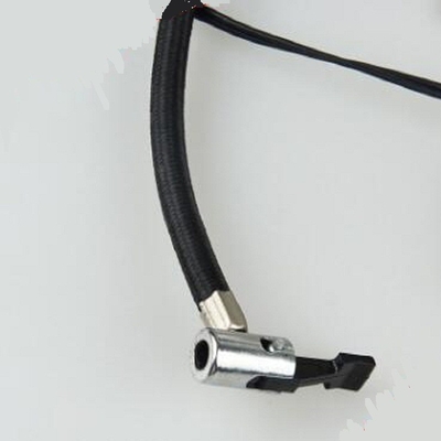 White Mini Air Pump With 45cm Hose , Hand Held Heavy Duty Car Air Compressor