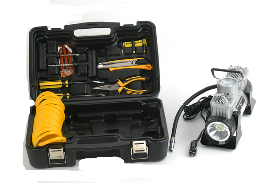 Double Cylinder Metal Air Compressor Plastic Box With High Power Pressure