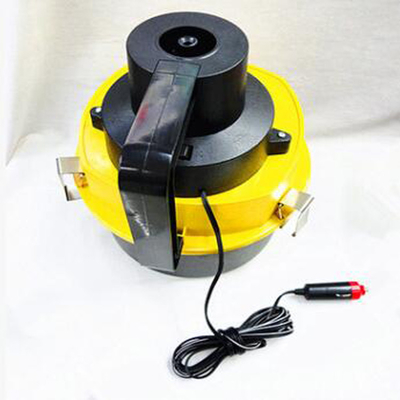Yellow Portable ABS DC12v Car Use Vacuum Cleaner With Flexible Wet And Dry