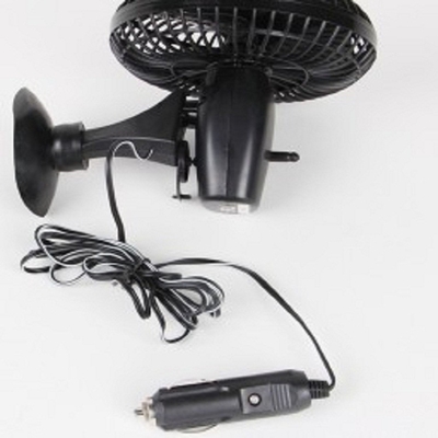 4 Inch Two Switch Automotive Electric Cooling Fans Dc12v Plastic Material In Black