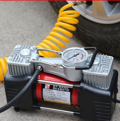 Good price High Pressure Hand Portable  Air Compressor  With Double Cylinder for car tire inflation online