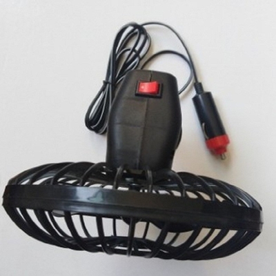 Mini 4 Inch Car Cooling Fan Plastic Oscillating Cup Mounting With Two Switch