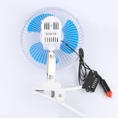 Blue Electric Car Cooling Fan 12v / 24v Screw Mounting Plastic Material