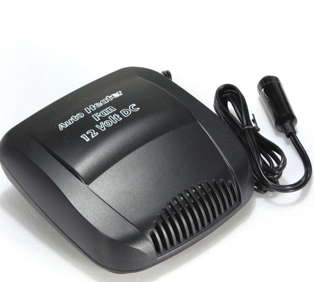 Electric Small Portable Car Heaters 150w Black Color Plastic Material With Switch