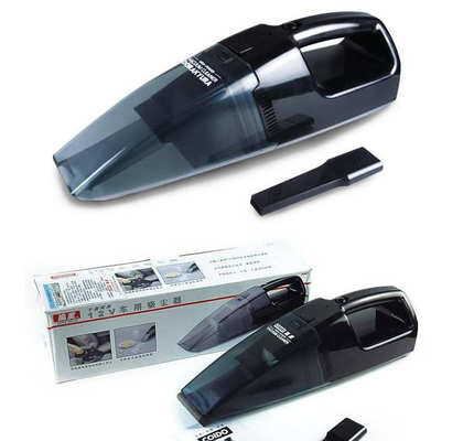 Black Handheld Portable Vacuum Cleaner One Year Warranty With Ce Certification