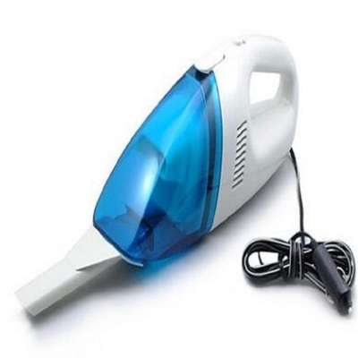 Auto Handheld Portable Vacuum Cleaner Plastic Material In Blue Color