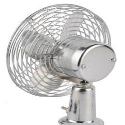 Good price Mini Electric Car Cooling Fan 6 Inch Oscillating 12v / 24v In Silver Color online