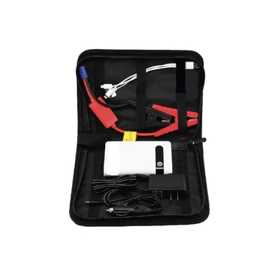 Versatile 12V Portable Jump Starter with LED Flashlight and Tire Pressure Monitor Single Cylinder Design