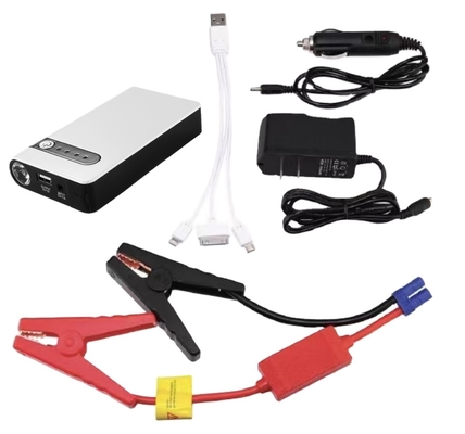 12V Portable Jump Starter with LED Flashlight and Tire Pressure Monitor
