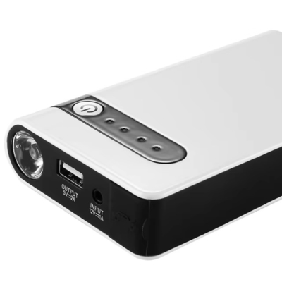 12V Portable Jump Starter with LED Flashlight and Tire Pressure Monitor