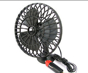 DC 12V Oscillating Car Cooling Fan With On / Off Switch Suction Cup Mounting