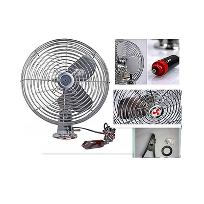Silver Color Car Radiator Electric Cooling Fans Full Safety Metal Guard