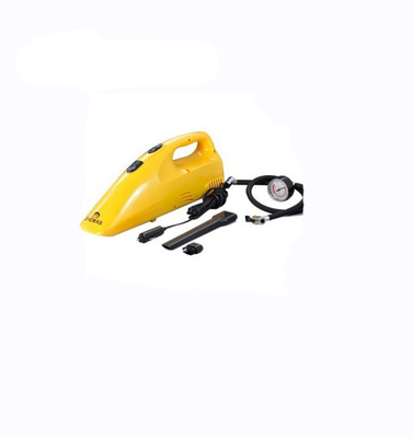Yellow Handheld Car Vacuum Cleaner With Compressor Function 12v Car Vacuum Cleaner
