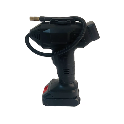 Portable Air Compressor with 27L/min Flow Rate 12V DC Motor and 2000mAh Rechargeable Battery for Quick Tire Inflation