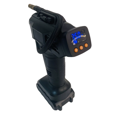 Portable Air Compressor with 27L/min Flow Rate 12V DC Motor and 2000mAh Rechargeable Battery for Quick Tire Inflation