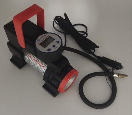 DC12V LED Light Portable Metal Car Air Compressor With Digital Gauge