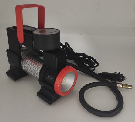 Good price DC12V LED Light Portable Metal Car Air Compressor With Digital Gauge online