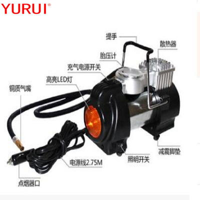 Car Inflation Metal Air Compressor With Led Light Flicker Light For Tyre Inflation