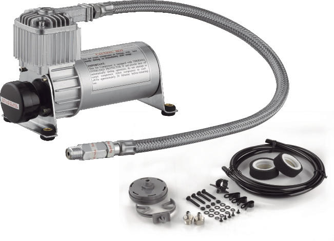 Black And Silver Offroad Air Ride Car Compressor For Off-Road Vehicle
