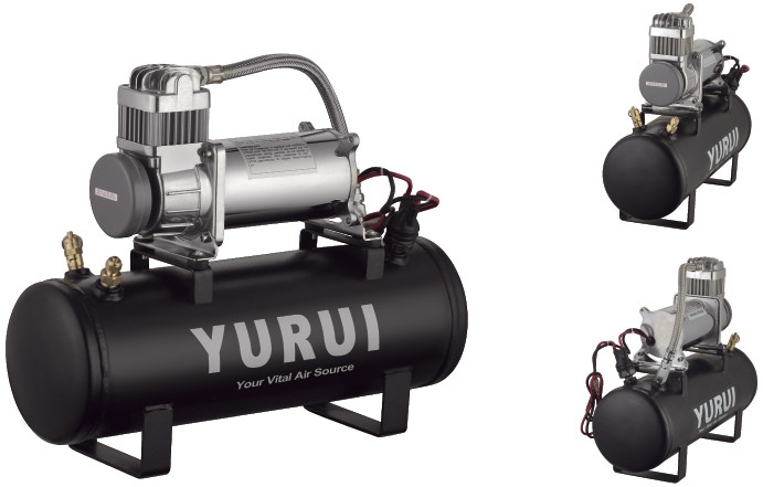 1.5 Gallon Portable Compressed Air Tank 12V For Car Use Fast Inflation Strong Outfit