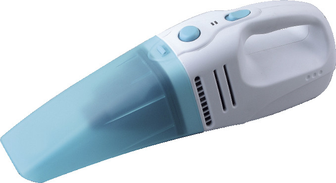 Blue And White Handheld Portable Car Vacuum Cleaner Rechargeable Cordless