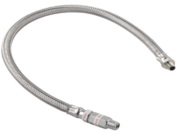 CE Soft Air Compressor Parts Steel Braided Hose 1/8”  With Check Valves