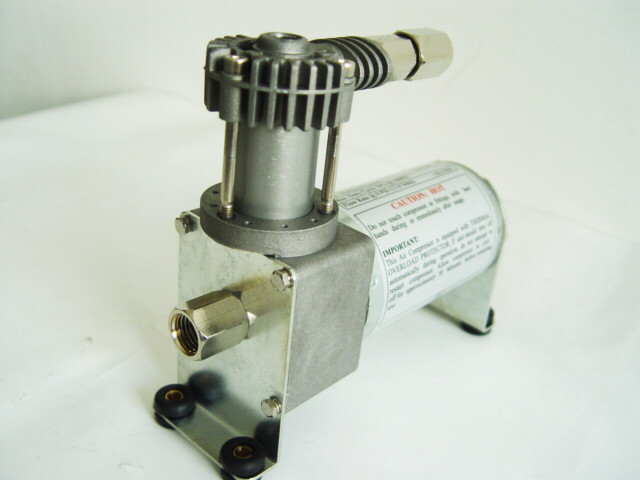YURUI 6273R Silver 120psi 12V Air Compressor For Airbags , 0.5 Gallon Tank