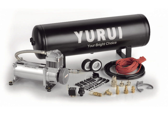 Medium Duty Onboard Air System Black And Silver 2.5 Gallon Air Compressor