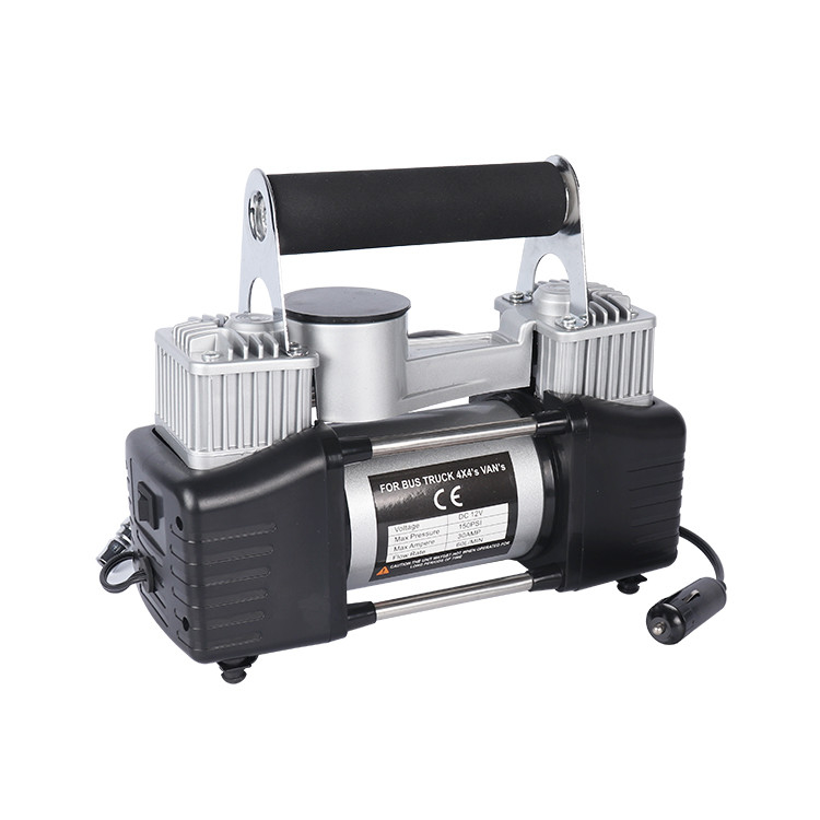 Two Cylinder Metal Air Compressor With Carry Bag High Pressure Air Compressor DC 12V