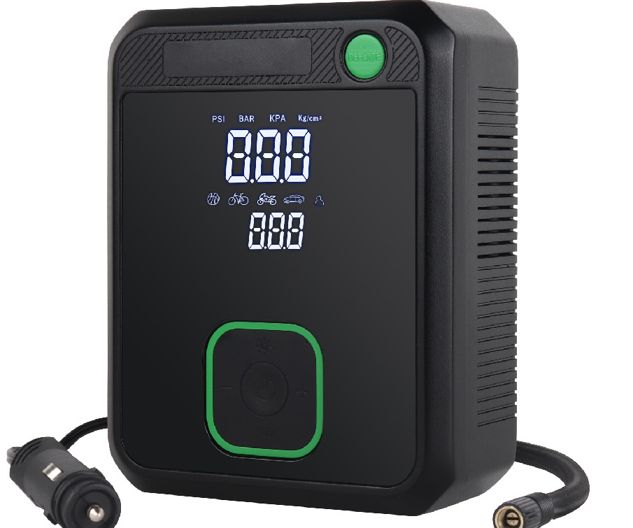 Single Cylinder Rechargeable Cordless Electric Air Pump with Deflating Function Flow 35L/min