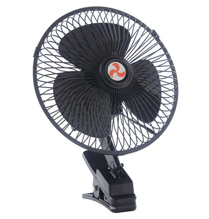 12V / 24V Car Cooling Fan With Half Safety Metal Guard Long Working Life