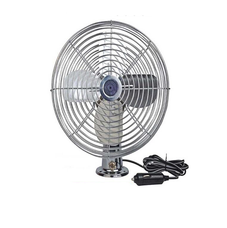 Silver Color Car Radiator Electric Cooling Fans Full Safety Metal Guard