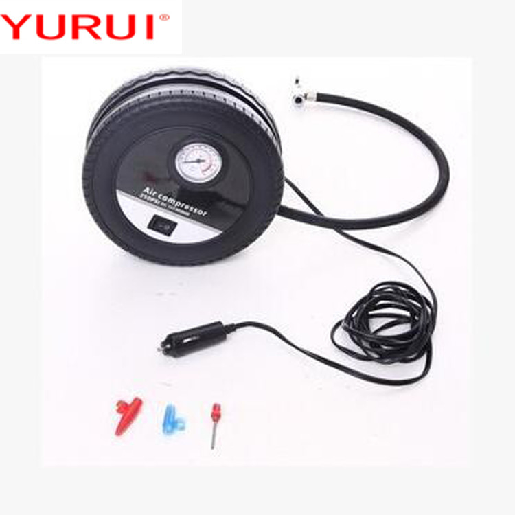 Plastic Portable DC12v Car Tyre Inflate Air Compressor With Cigarette Lighter Plug