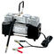 Silver Two Cylinder 12v Heavy Duty Vehicle Air Compressor With Handle 1 Year Warranty