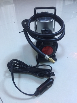 Most Popular Single Small Air Compressor With Light For All Cars Sliver And Red