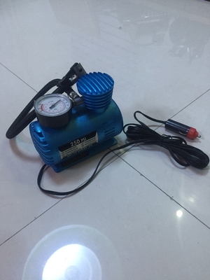 Small Fast Inflation Black And Blue Portable Air Compressor For Car With CE Certification