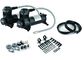 Chick Black Dual Air Compressor  With Mounting Accessories , Steel And Chrome Material