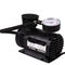 Black Auto Air Compressor For Car Tyres , Ce Listed Portable Car Tire Pump
