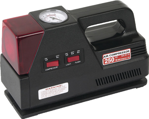 Good price 3 In 1 Lamp Warning Inflation Plastic Air Compressor For Car Tires Anti - Dust online