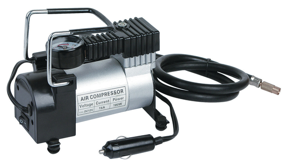 Good price Silver Metal Cylinder Head Portable Vehicle Air Compressor 140PSI online