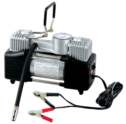 Good price Double Cylinder Metal Car Air Compressor DC12Volt With Pressure Gauge online