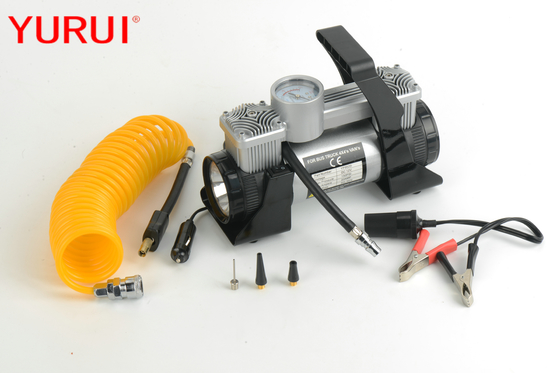 Good price 12vdc Electric Portable Vehicle Air Compressors Double Cyliner With Light online