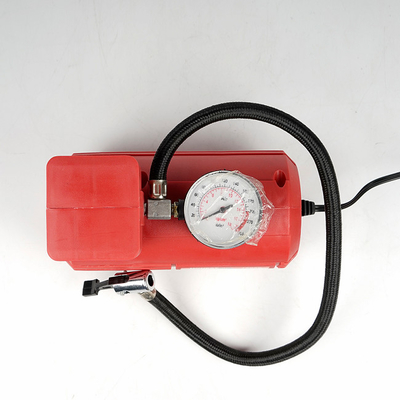 Good price Red Vehicle Air Compressors Mini Air Pump Dc 12v 10ft Cord For Car  Bicycle online