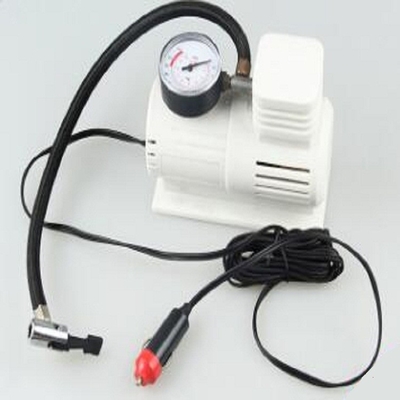 Good price White Mini Air Pump With 45cm Hose , Hand Held Heavy Duty Car Air Compressor online